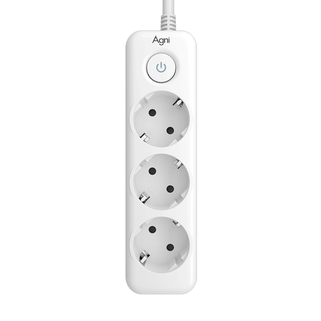 Cетевой фильтр плоский 3 розетки, 3 метра, белый TP-FD3E>