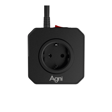 Сетевой фильтр башня 5 розеток, 3 метра, чёрный TP-VE4U5E