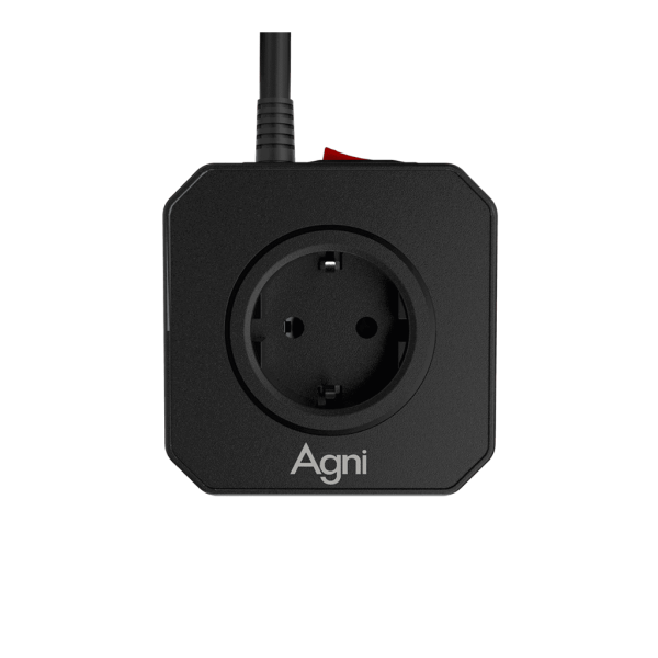 Сетевой фильтр башня 5 розеток, 5 метров, чёрный TP-VE4U5E