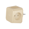 Разветвитель на 4 розетки, слоновая кость TP-WJ4E
