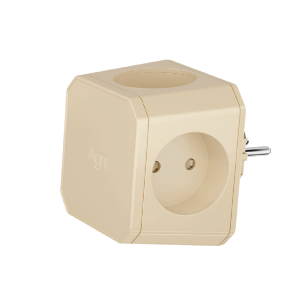 Разветвитель на 4 розетки, слоновая кость TP-WJ4E