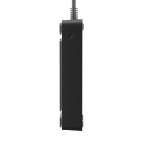 Сетевой фильтр плоский 4 розетки, 5 метров, 3 USB + 1 Type-C 20 Вт, чёрный TP-FS4U4E-PD