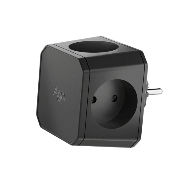 Разветвитель на 4 розетки, чёрный TP-WJ4E