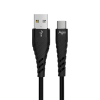 Кабель для зарядки USB-Type-C 60 Вт, 1 метр, чёрный, UC412-23-АС
