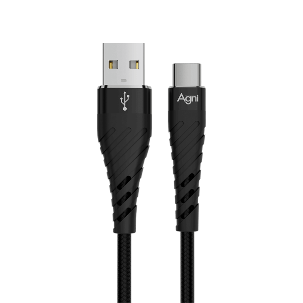 Кабель для зарядки USB-Type-C 60 Вт, 1 метр, чёрный, UC412-23-АС