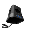 Сетевой фильтр башня 5 розеток, 2 метра, 3 USB + 1 Type-C 20 Вт, чёрный TP-VE4U5E-С