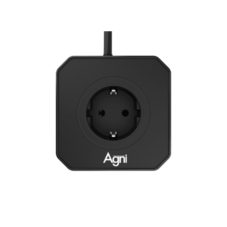 Сетевой фильтр башня 5 розеток, 2 метра, GaN зарядка, 2 USB +3 Type-C 65 Вт, чёрный TP-VE5U5E-С