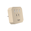 Зарядное устройство 3 USB + 2 Type-C 20 Вт, слоновая кость TP-WB2U3E