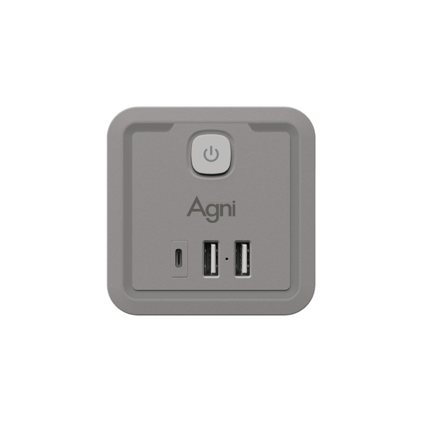 Разветвитель на 4 розетки, 2 USB + 1 Type-C 20 Вт, белый TP-WJ3U4E-C