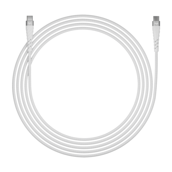 Кабель для зарядки Type-C-Type-C 100 Вт, 1 метр, белый UC412-24-100W-СС