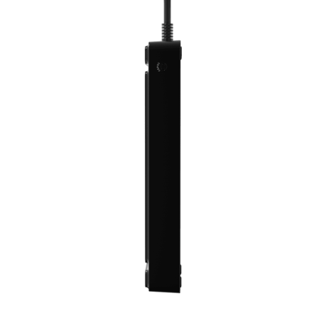 Сетевой фильтр плоский 8 розеток, 2 метра, 3 USB + 1 Type-C 20 Вт, чёрный TP-FS4U8E-PD