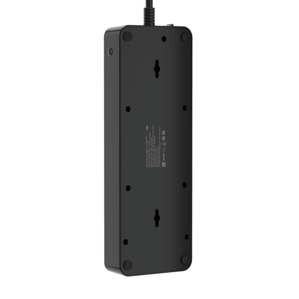 Сетевой фильтр плоский 8 розеток, 5 метров, 3 USB + 1 Type-C 20 Вт, чёрный TP-FS4U8E-PD