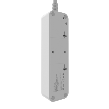 Cетевой фильтр плоский 3 розетки, 3 метра, белый TP-FD3E