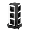 Сетевой фильтр башня 9 розеток, 3 метра, 4 USB + 1 Type-C 65 Вт, чёрный белый TP-VD5U9E-C