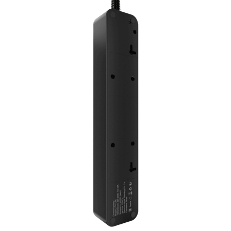 Сетевой фильтр плоский 5 розеток, 5 метров, чёрный TP-FD5E