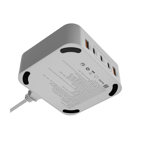 Зарядное устройство GaN 2 USB + 3 Type-C 100 Вт, 1,5 метра, белый TP-CA02-E