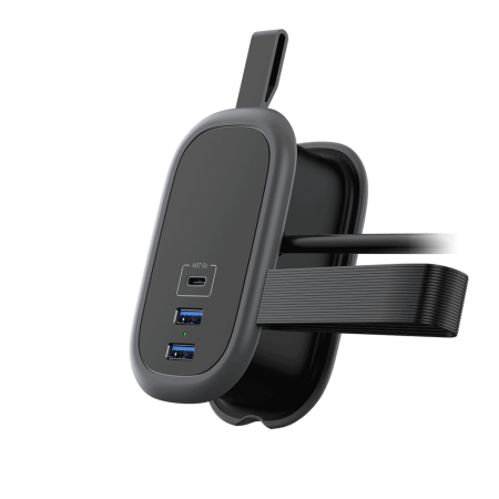 Удлинитель с намоткой 1 розетка, 1,13 метра, 2 USB + Type-C 20 Вт, чёрный ТP-RX3U1E-PD