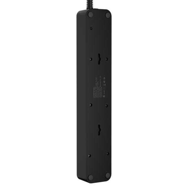 Сетевой фильтр плоский 5 розеток, 5 метров, чёрный TP-FS5E