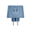 Разветвитель на 3 розетки, 1 USB 18 Вт + 1 Type-C 20 Вт, синий TP-WJ2U3E