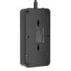 Сетевой фильтр плоский 4 розетки, 2 метра, 3 USB + 1 Type-C 20 Вт, чёрный TP-FS4U4E-PD