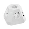 Сетевой фильтр пирамида 5 розеток, 2 метра, 2 USB-A+2 USB-C, белый TP-VH4U5E-PD