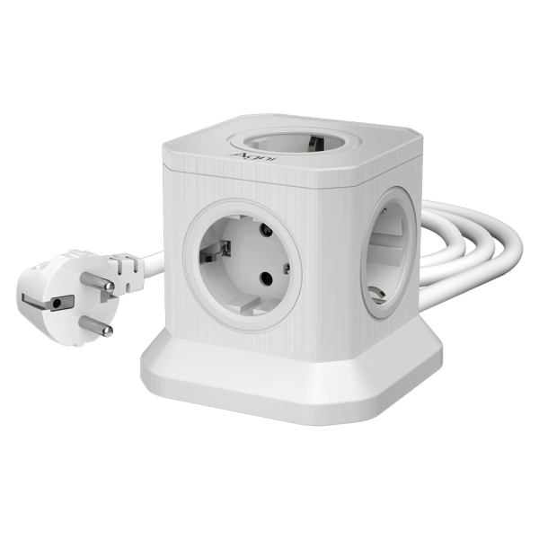 Сетевой фильтр башня 5 розеток, 5 метров, белый TP-VE4U5E