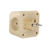 Разветвитель на 3 розетки, 1 USB 18 Вт + 1 Type-C 20 Вт, слоновая кость TP-WJ2U3E
