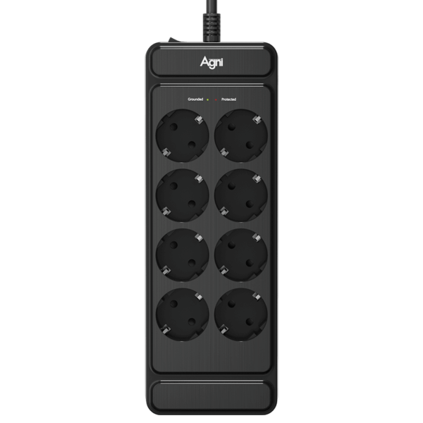 Сетевой фильтр плоский 8 розеток, 3 метра, чёрный TP-FS8E