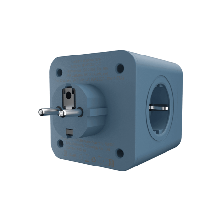 Разветвитель на 4 розетки, 2 USB + 1 Type-C 20 Вт, синий TP-WJ3U4E-C
