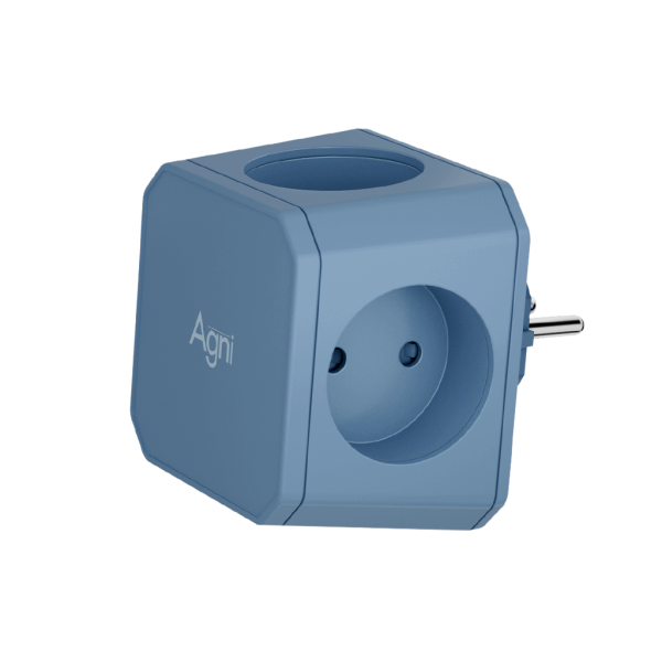 Разветвитель на 4 розетки, синий TP-WJ4E