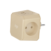 Разветвитель на 3 розетки, 1 USB 18 Вт + 1 Type-C 20 Вт, слоновая кость TP-WJ2U3E