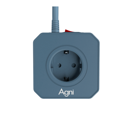 Сетевой фильтр башня 5 розеток, 2 метра, синий TP-VE4U5E