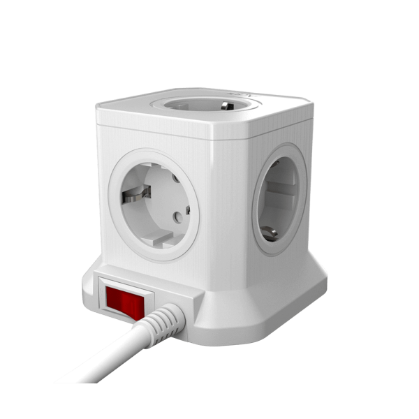 Сетевой фильтр башня 5 розеток, 5 метров, белый TP-VE4U5E