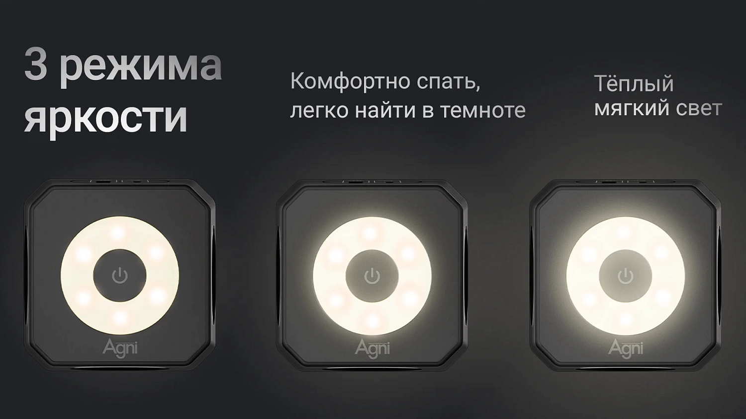 Разветвитель на 3 розетки, ночник, 1 USB 18 Вт + 1 Type-C 20 Вт, чёрный TP-WJ2U3E-L