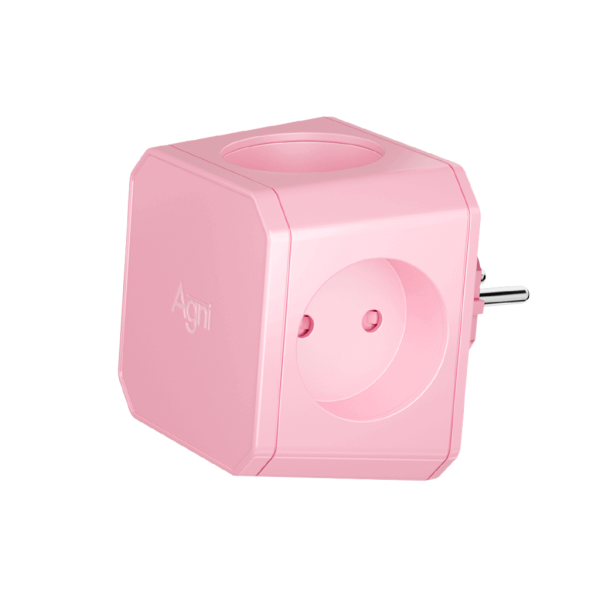 Разветвитель на 4 розетки, розовая сакура TP-WJ4E