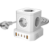 Сетевой фильтр башня 5 розеток, 2 метра, GaN зарядка, 2 USB +3 Type-C 65 Вт, белый TP-VE5U5E-С