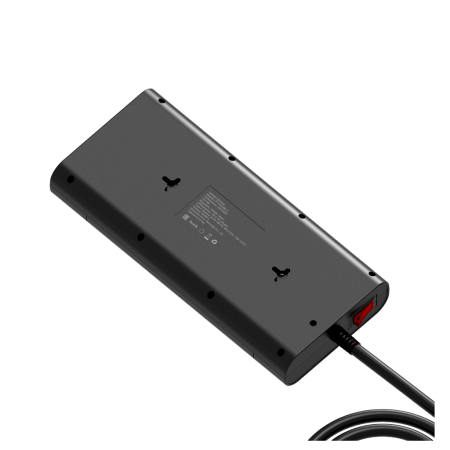 Сетевой фильтр плоский, 8 розеток, 3 метра, 3 USB + 1 Type-C 20 Вт, чёрный TP-FA4U8E-C