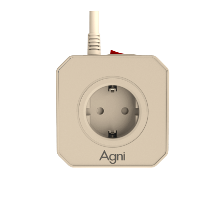 Сетевой фильтр башня 5 розеток, 3 метра, слоновая кость TP-VE4U5E